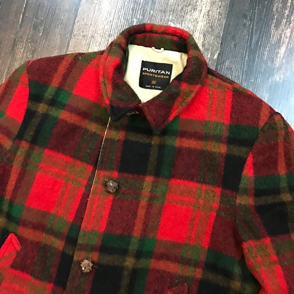 PURITAN Vintage Buffalo Plaid Coat - Picture 2 of 7
